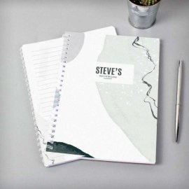 (image for) Personalised Abstract A5 Notebook