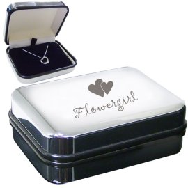 (image for) Flower Girl Heart Necklace Box