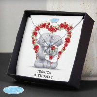 (image for) Personalised Me to You Valentine Sentiment Heart Necklace and Box