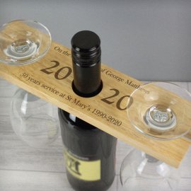 (image for) Personalised 'Year' Wine Glass & Bottle Butler