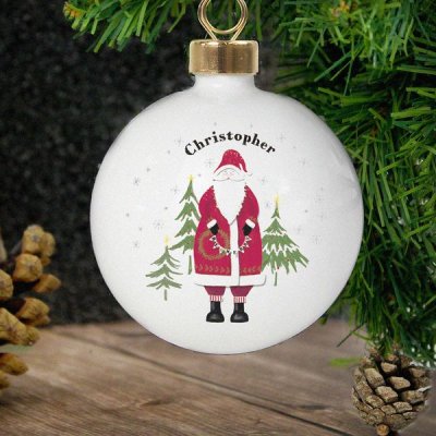 (image for) Personalised Father Christmas Bauble