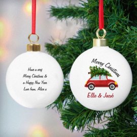 (image for) Personalised 'Driving Home For Christmas' Bauble