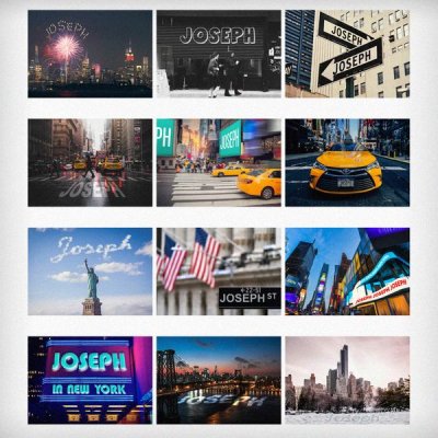 (image for) Personalised A4 New York Calendar