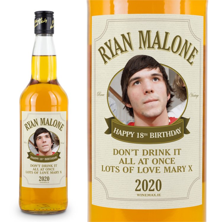 (image for) 18th Birthday Present Personalised Whiskey - Click Image to Close