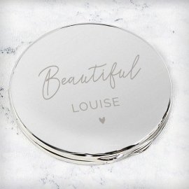 (image for) Personalised Beautiful Compact Mirror