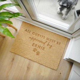 (image for) Personalised Approved By The Pet Rectangle Indoor Doormat