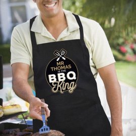(image for) Personalised BBQ King Black Apron