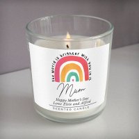 (image for) Personalised You Make The World Brighter Rainbow Scented Jar Candle