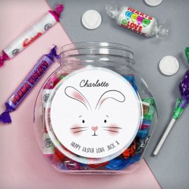 (image for) Personalised Bunny Features Sweets Jar