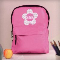 (image for) Personalised Flower Pink Backpack