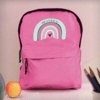 (image for) Personalised Rainbow Pink Backpack