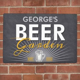 (image for) Personalised Beer Garden Metal Sign