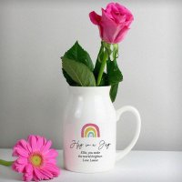 (image for) Personalised Rainbow Flower Jug