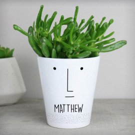 (image for) Personalised 'Mr Face' Plant Pot