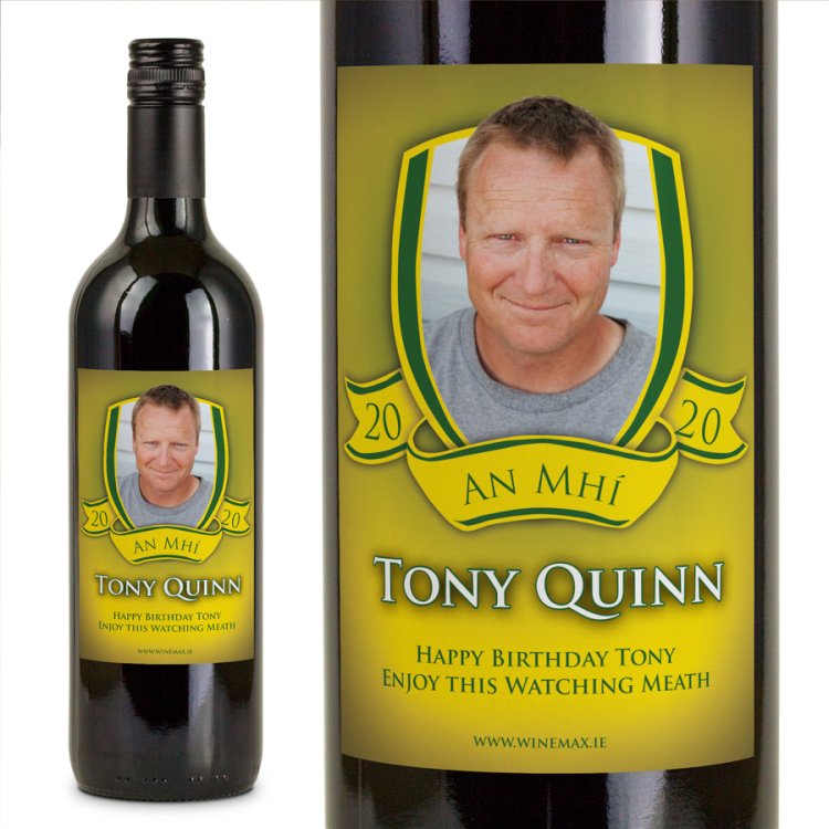 (image for) Meath GAA Gift Personalised Wine - Click Image to Close