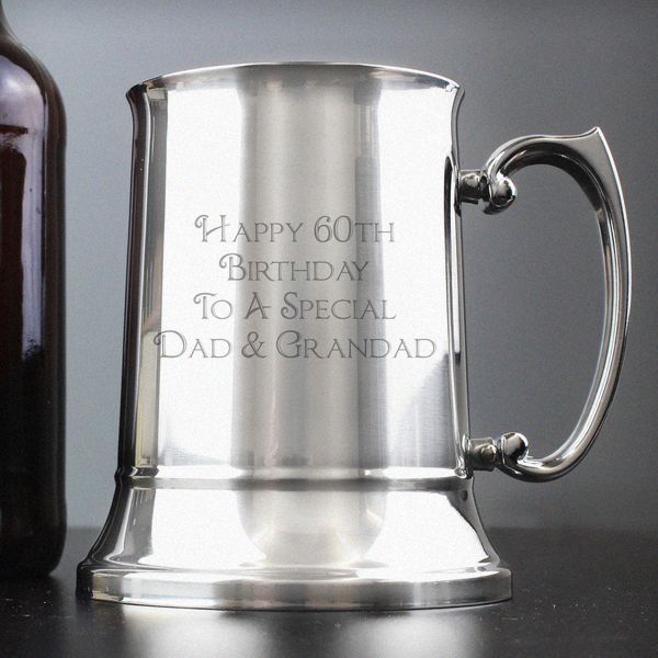 (image for) Personalised Bold Message Stainless Steel Tankard - Click Image to Close