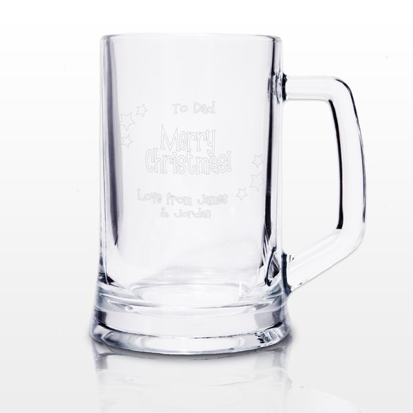 (image for) Personalised Merry Christmas Pint - Click Image to Close