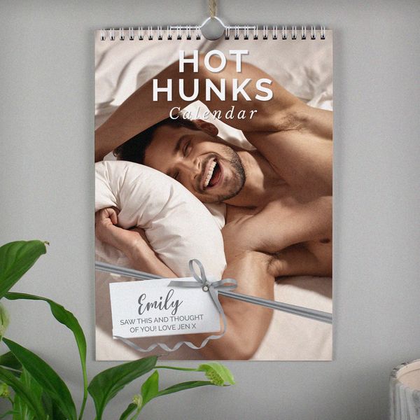 (image for) Personalised A4 Hot Hunks Calendar