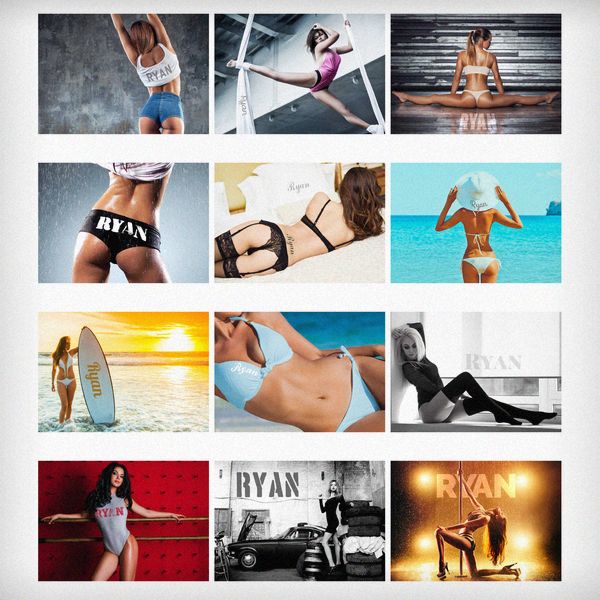 Modal Additional Images for Personalised A4 Hot Chicks Calendar