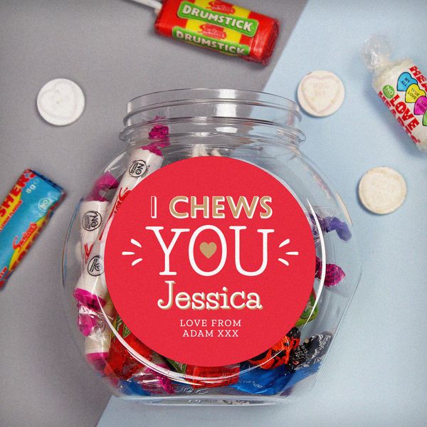 Modal Additional Images for Personalised I Chews You Sweet Jar
