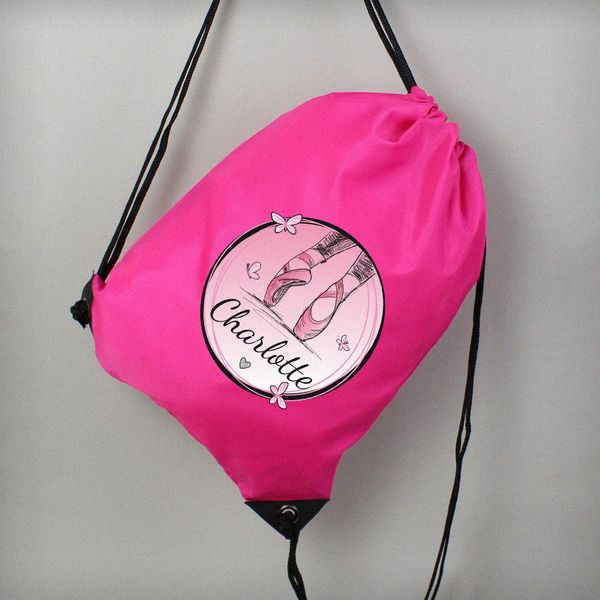 Modal Additional Images for Personalised Ballet Pink Kit Bag