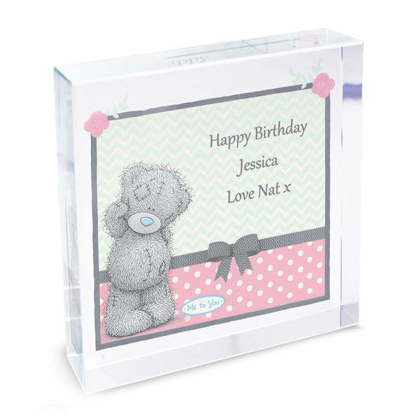 Modal Additional Images for Personalised Me To You Pastel Belle Large Crystal Token