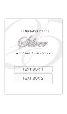 (image for) Silver 25th Anniversary Personalised Gift Wine - Click Image to Close