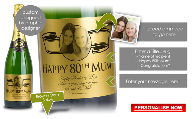 Personalised 70th Birthday Gift for Her Ireland
