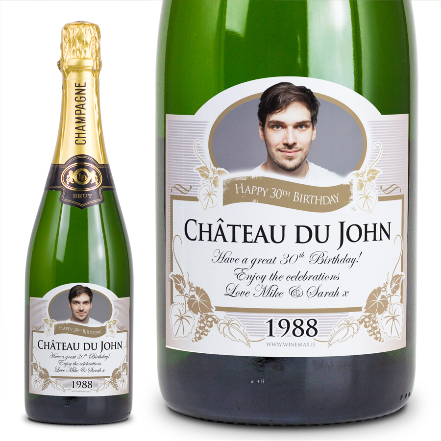 (image for) Personalised Champagne Your Label Gift - Click Image to Close