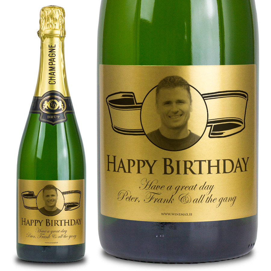 (image for) Gold Label Personalised Birthday Champagne - Click Image to Close