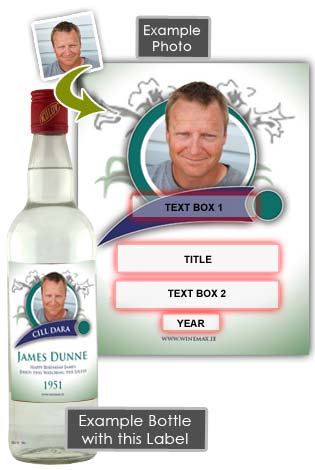 (image for) Kildare GAA Fan Birthday Present Personalised Vodka Gifts - Click Image to Close