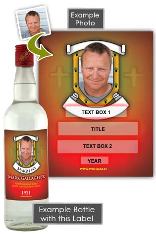 (image for) Mayo GAA Fan Birthday Present Personalised Vodka Gifts - Click Image to Close