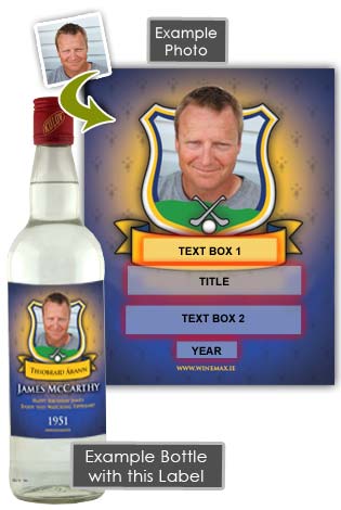 (image for) Tipperary GAA Fan Birthday Present Personalised Vodka Gifts - Click Image to Close