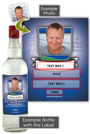 (image for) Waterford GAA Fan Birthday Present Personalised Vodka Gifts - Click Image to Close