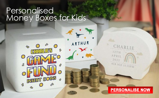 Personalised Money Boxes for Kids Ireland