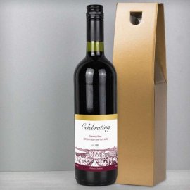 (image for) Personalised Free Text Vineyard Red Wine