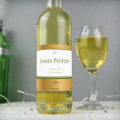 (image for) Personalised Gold Label White Wine