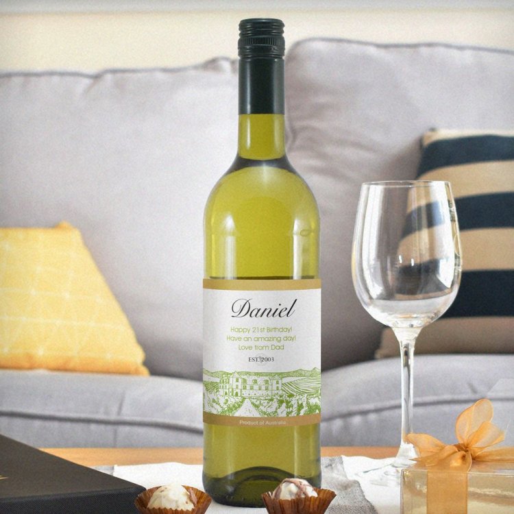 Modal Additional Images for Personalised Free Text Vineyard White Wine