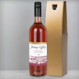 (image for) Personalised Free Text Vineyard Rose Wine