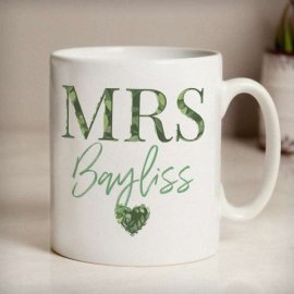 (image for) Personalised Mrs Foliage Mug