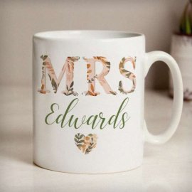 (image for) Personalised Mrs Autumnal Mug