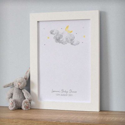 (image for) Personalised Cloud A4 Framed Print