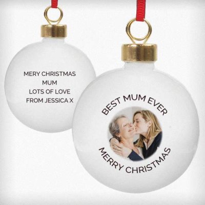 (image for) Personalised Photo Upload Bauble