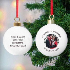 (image for) Personalised Photo Upload Bauble