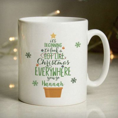 (image for) Personalised Its Beginning To Look A Lot Like Xmas Mug