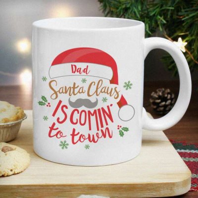 (image for) Personalised Santa Claus Is Comin To Town Mug