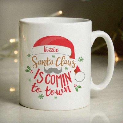 (image for) Personalised Santa Claus Is Comin To Town Mug