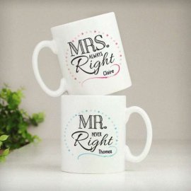 (image for) Personalised Mr & Mrs Mug Set