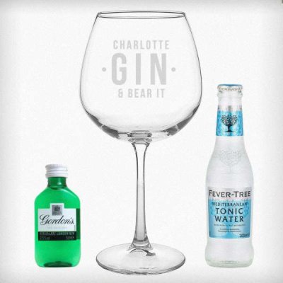 (image for) Personalised Gin & Bear It Tonic Gin Set