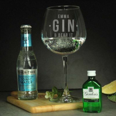 (image for) Personalised Gin & Bear It Tonic Gin Set